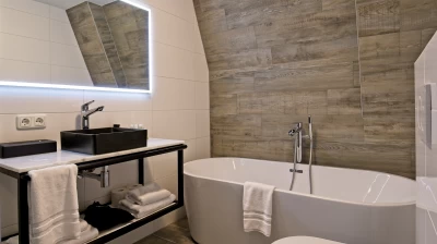 Heerlijk ontspannen in het bad in onze Suite in het Kasteel